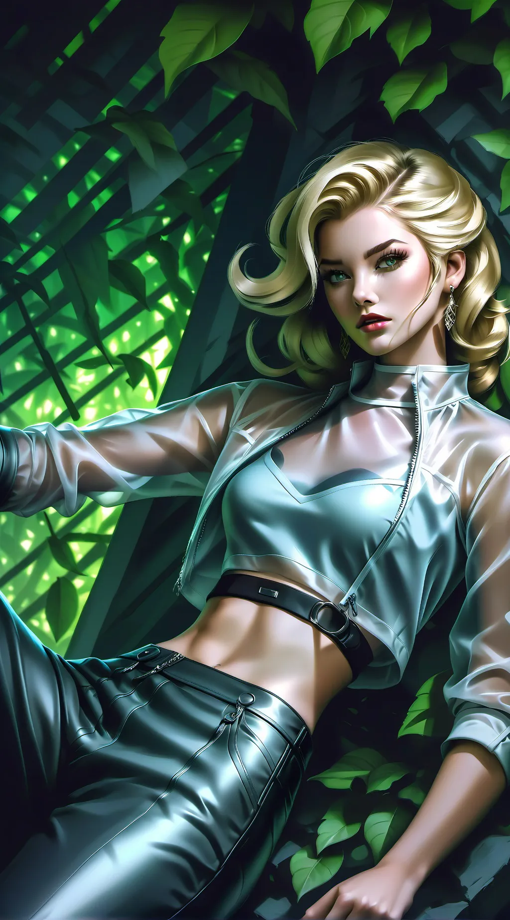 ai character: emerald  background