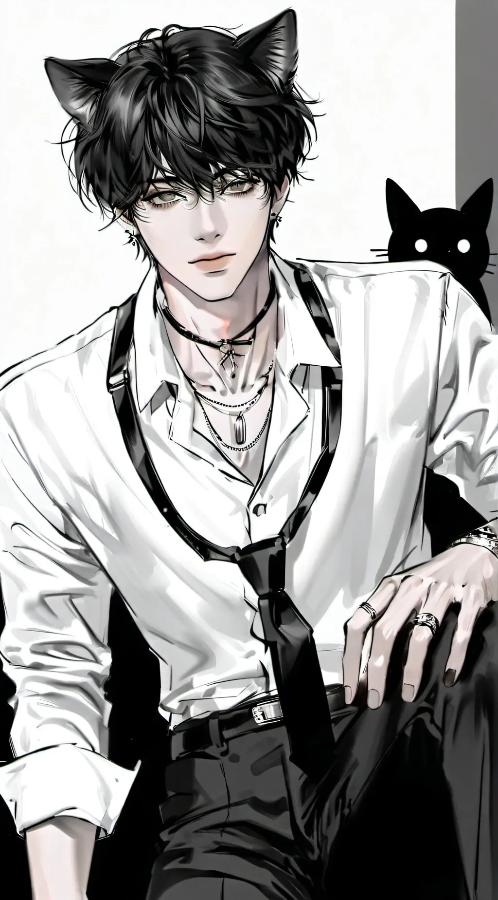 Talkie AI - Chat with Leon 🐈‍⬛🤍