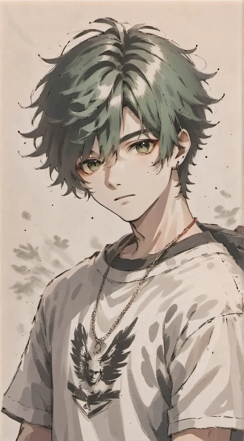 ai character: Izuku midoriya background