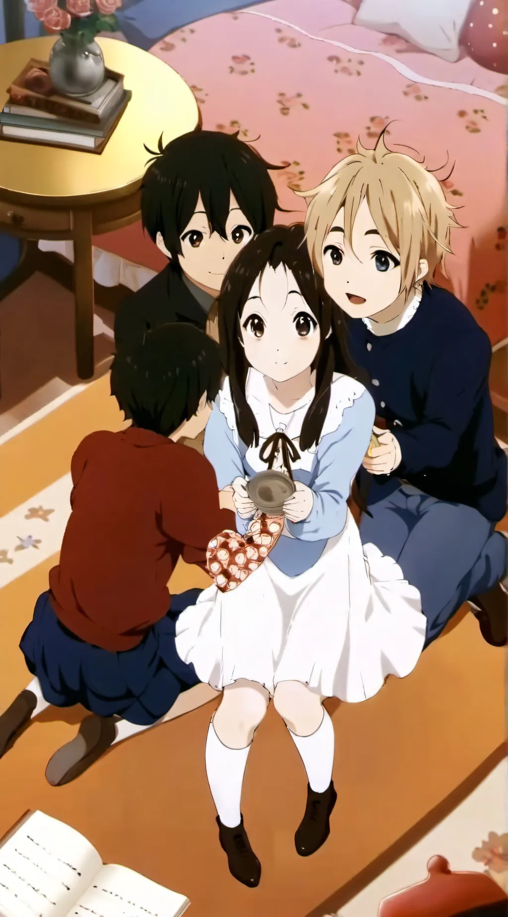 ai character: Sleepover background