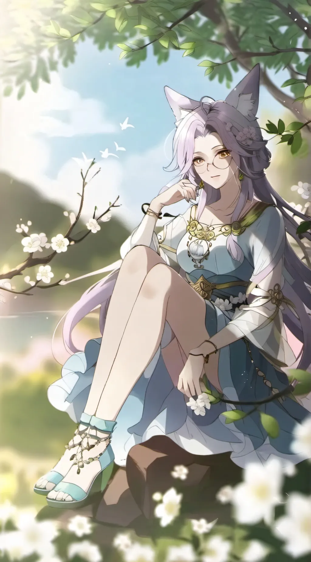 ai character: angale background