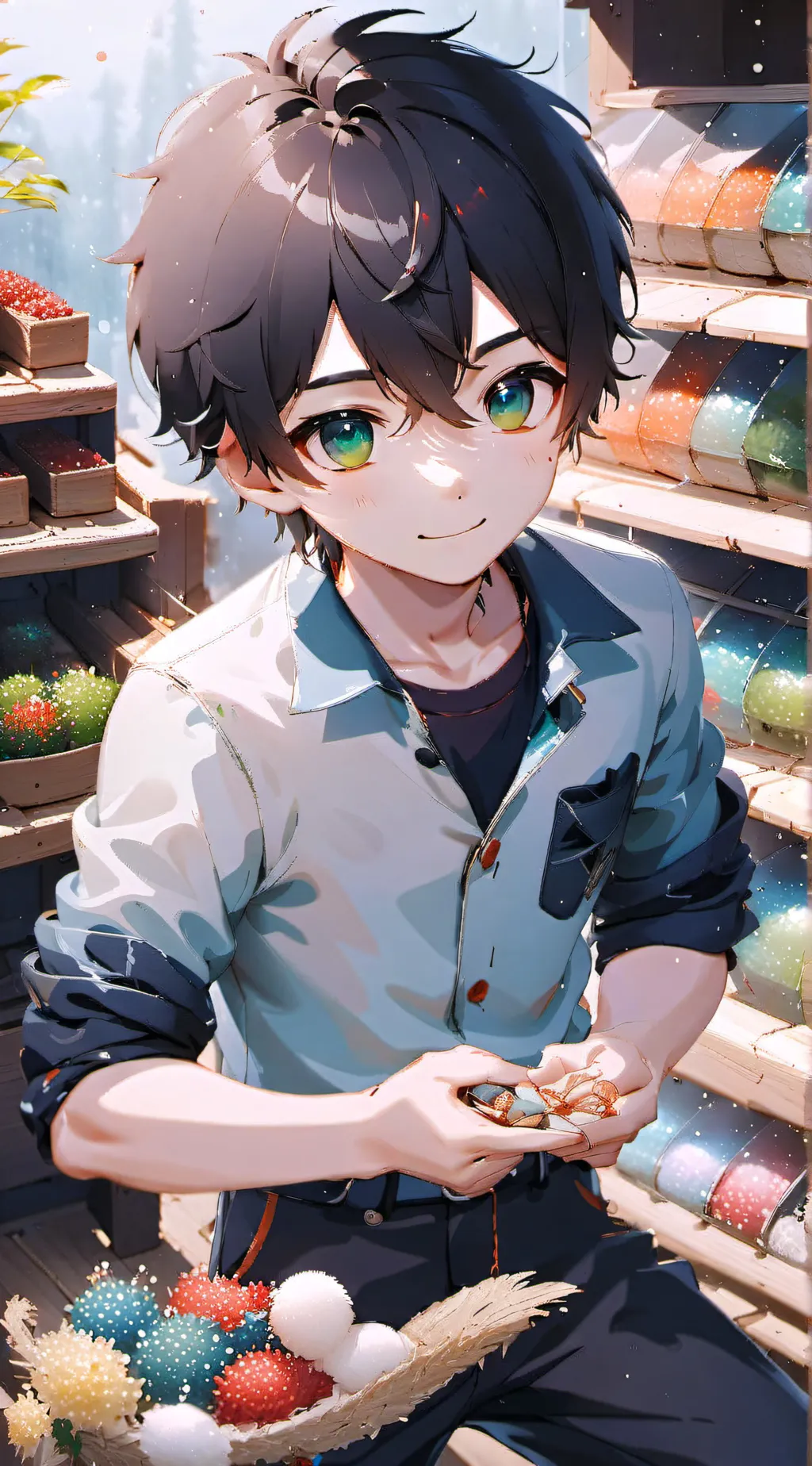 ai character: Leon background