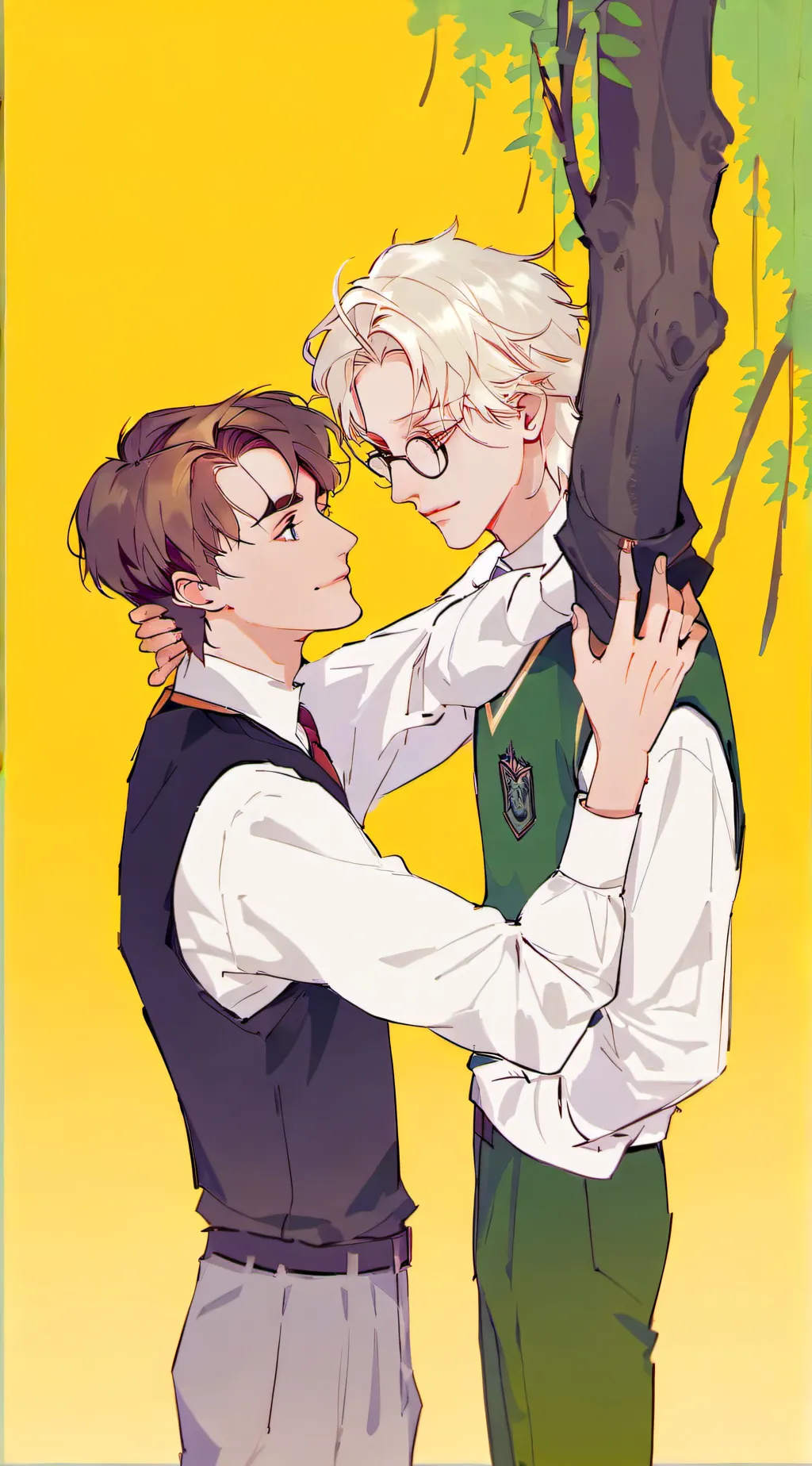 ai character: Harry x Draco background