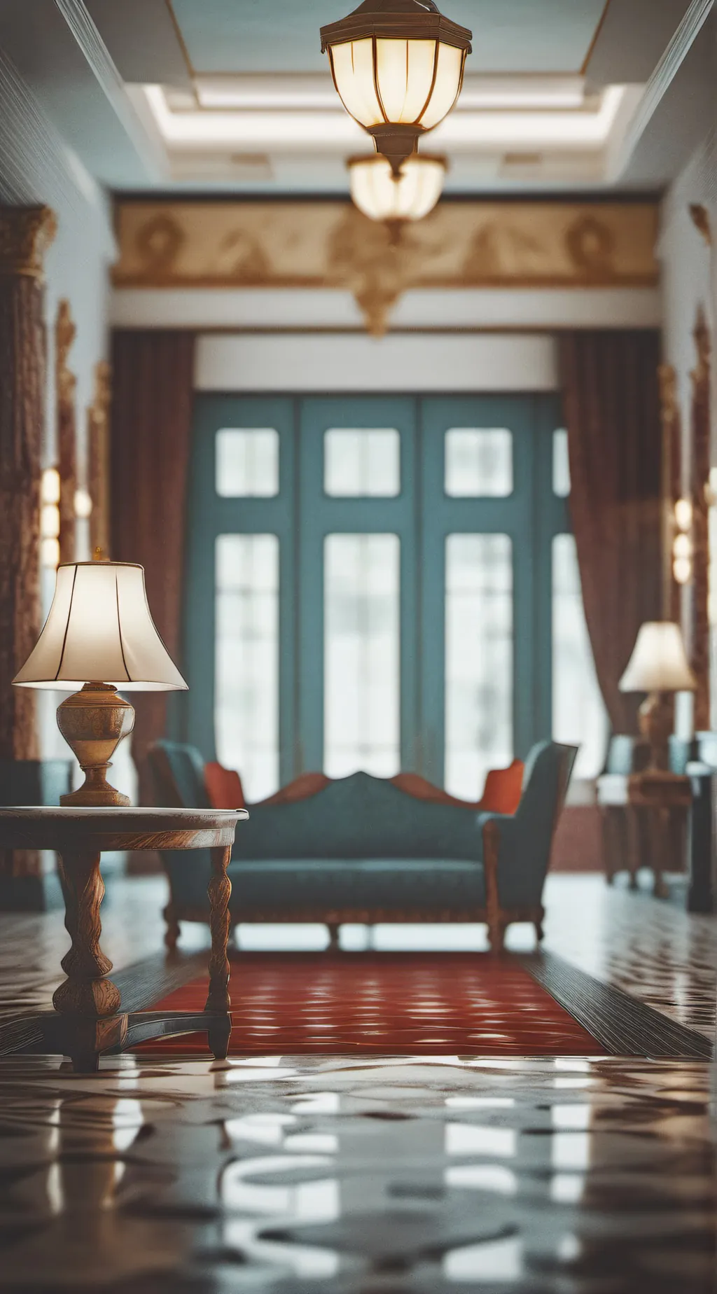 ai character: the hotel background