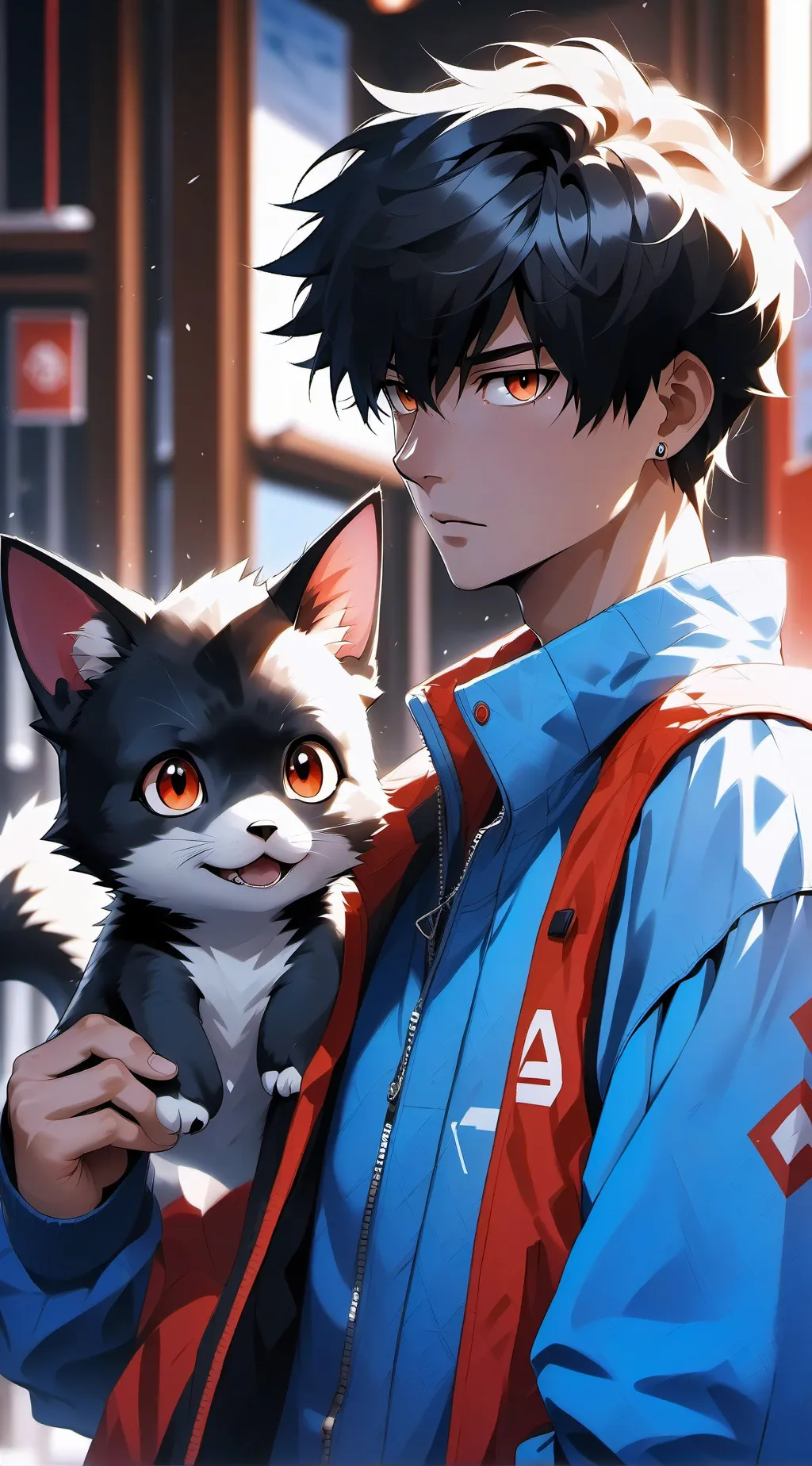 ai character: Aaron  background