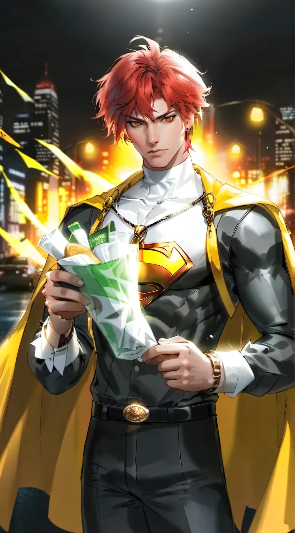 ai character: Flame Man/Ryder S background