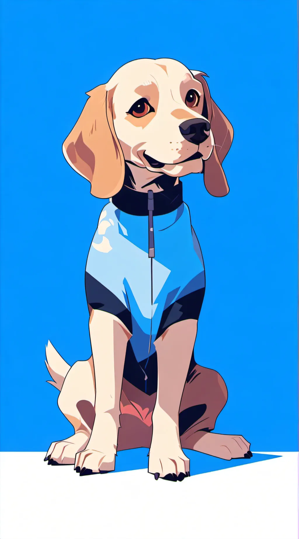 ai character: The kid girl pup  background