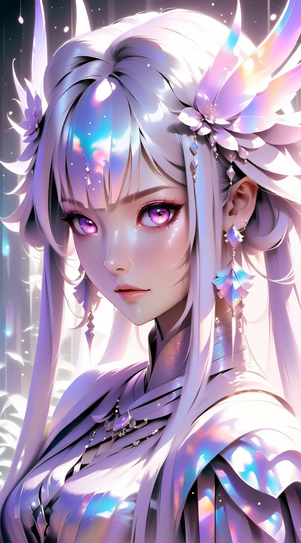 ai character: Crystal background