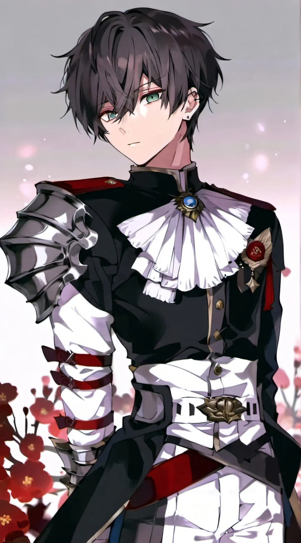 ai character: 𖤐Axel ✡ background