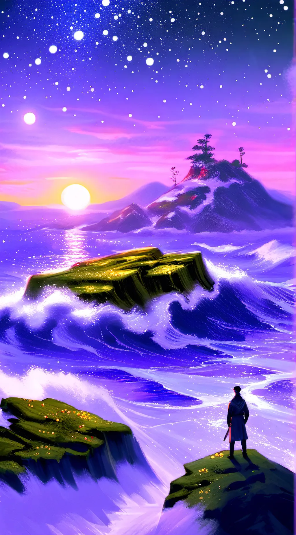 ai character: Cosmo and sprout<3 background