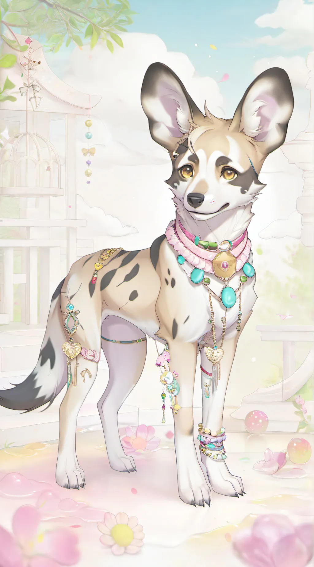 ai character: ꧁♡Cutie pie♡꧂ background