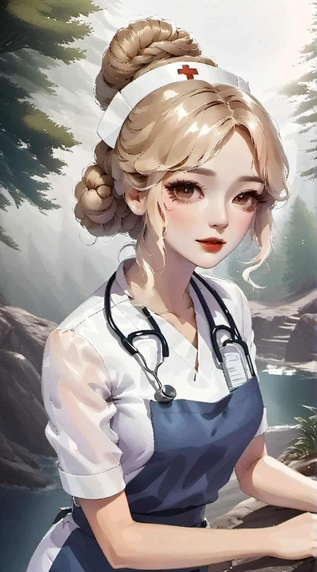 ai character: Nurse Nicola background