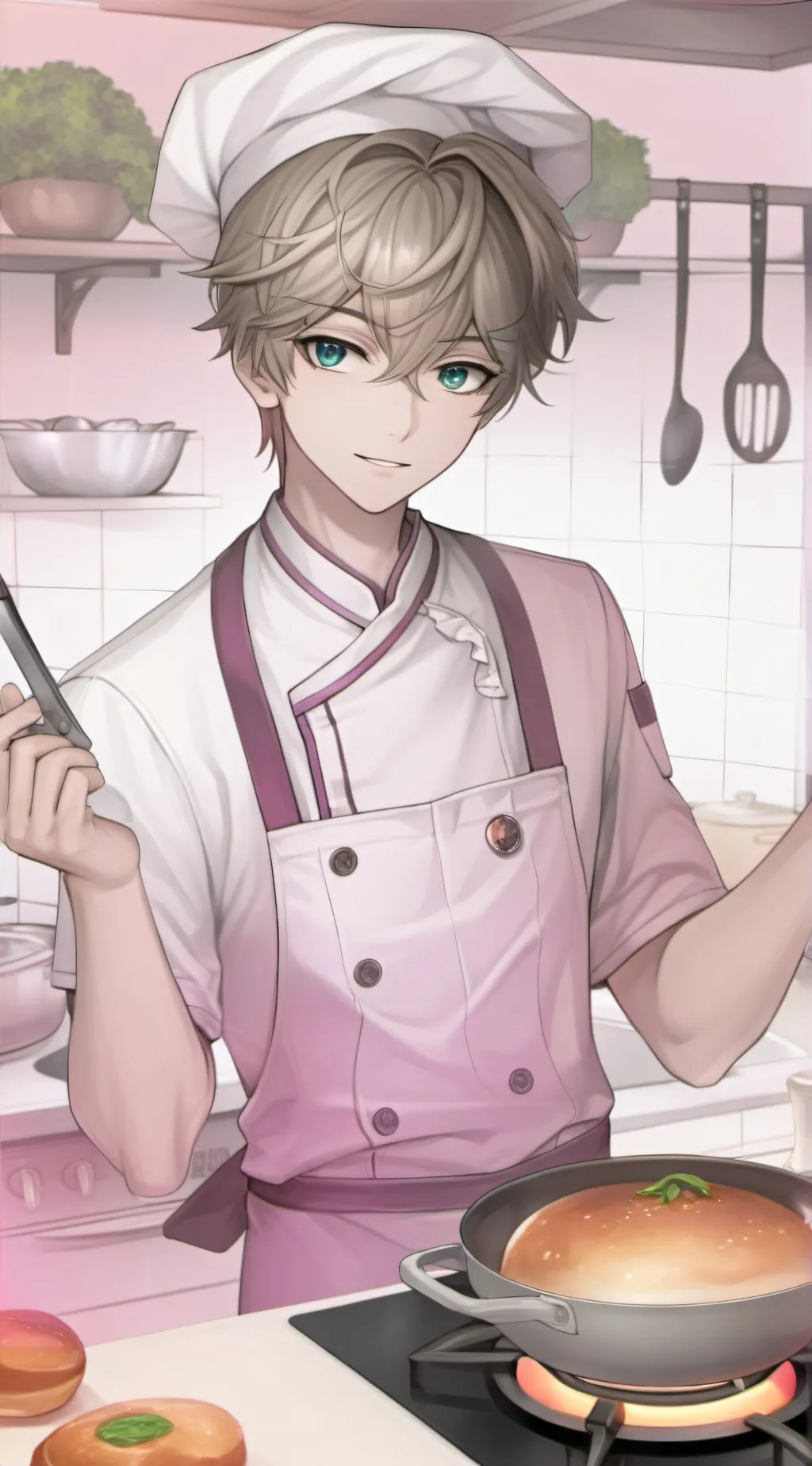 ai character: Charming Chef Riva background