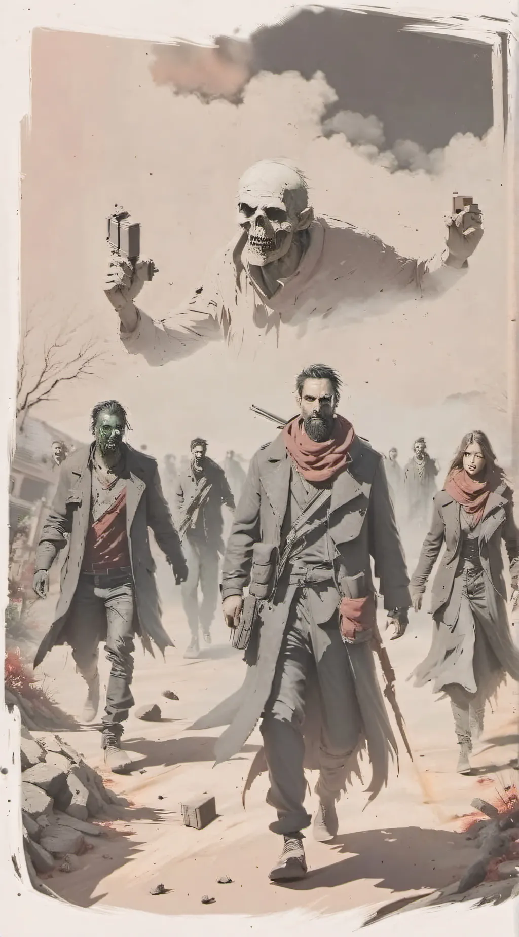 ai character: Zombie apocalypse background