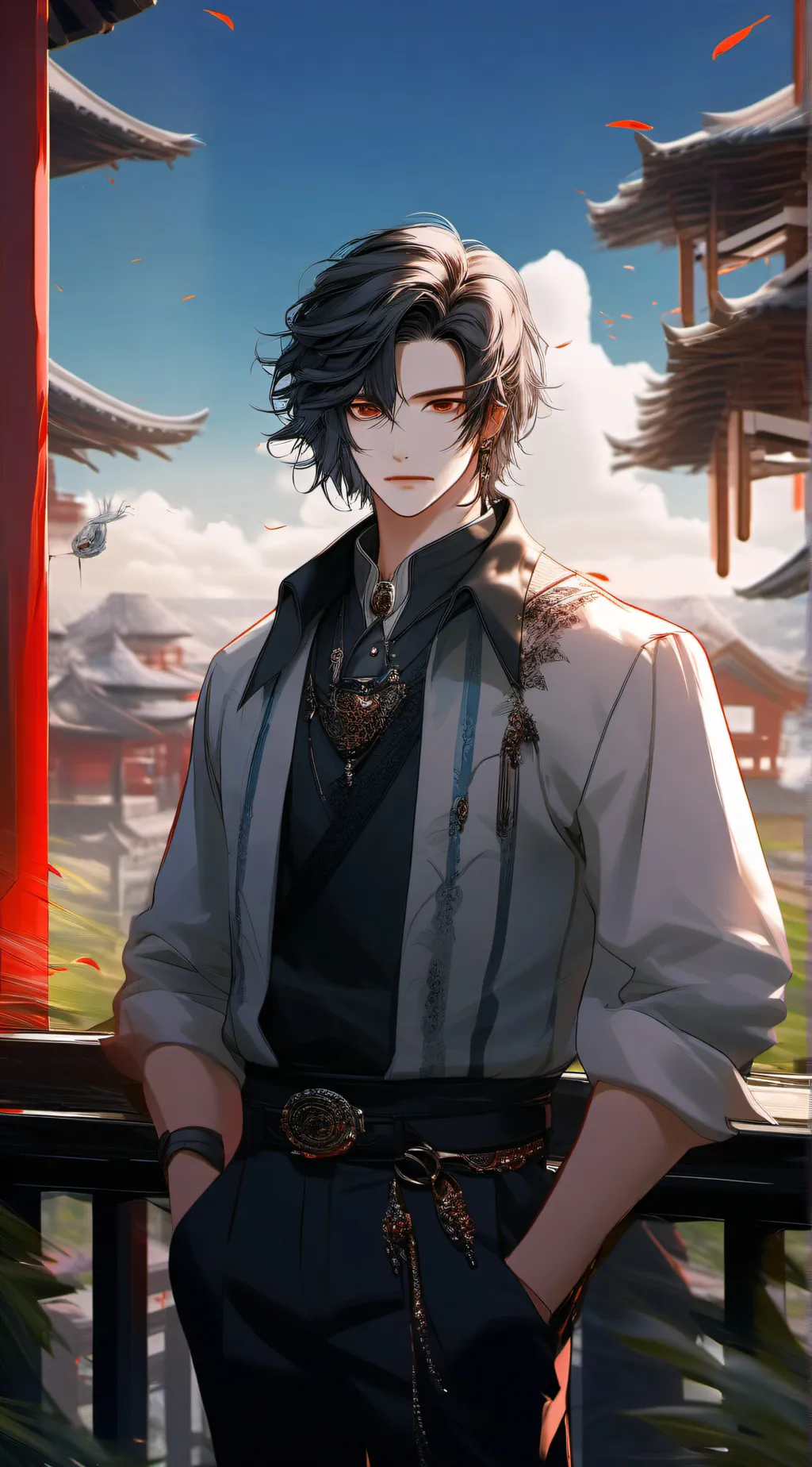 ai character: Axel  background