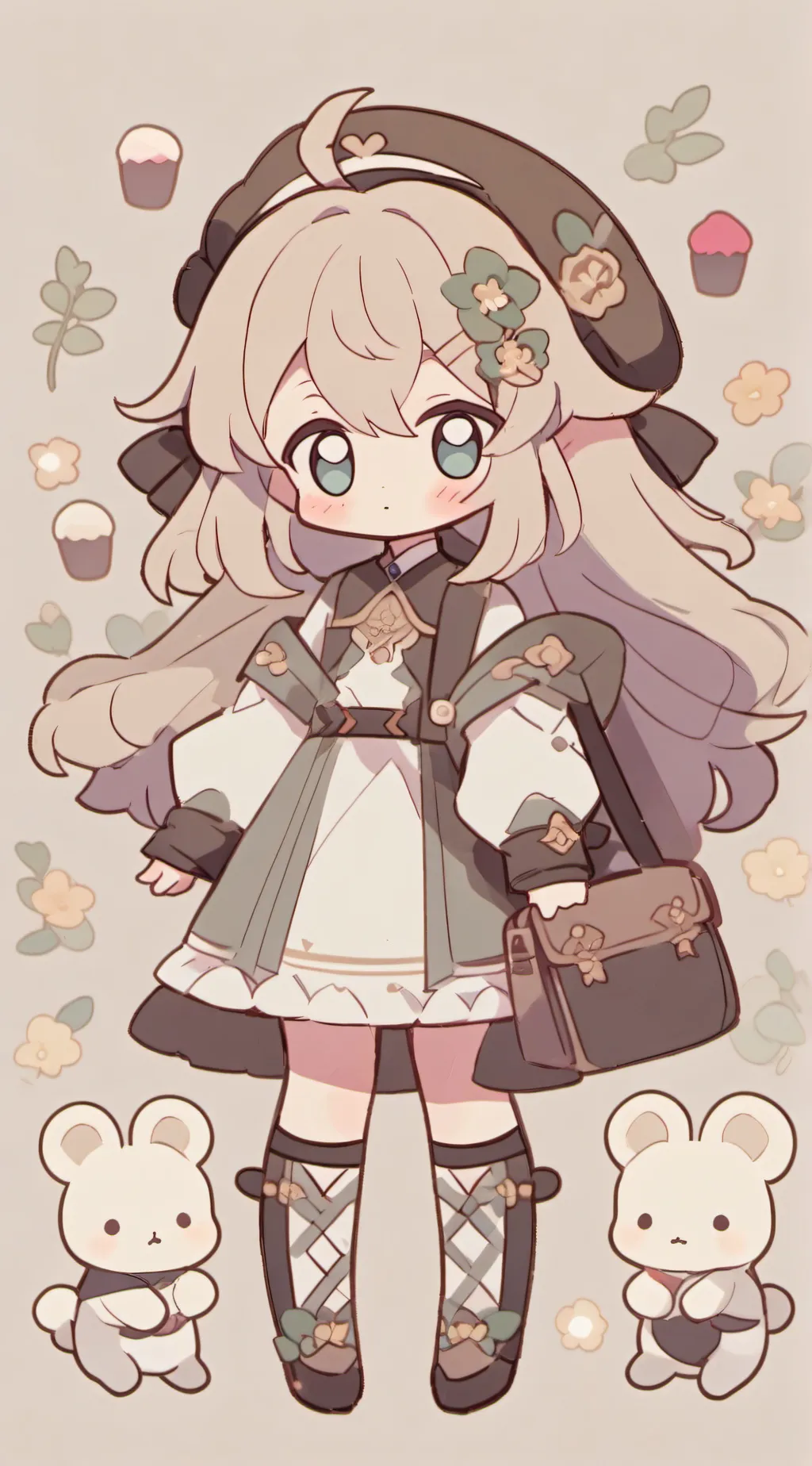 ai character: lily and mom background