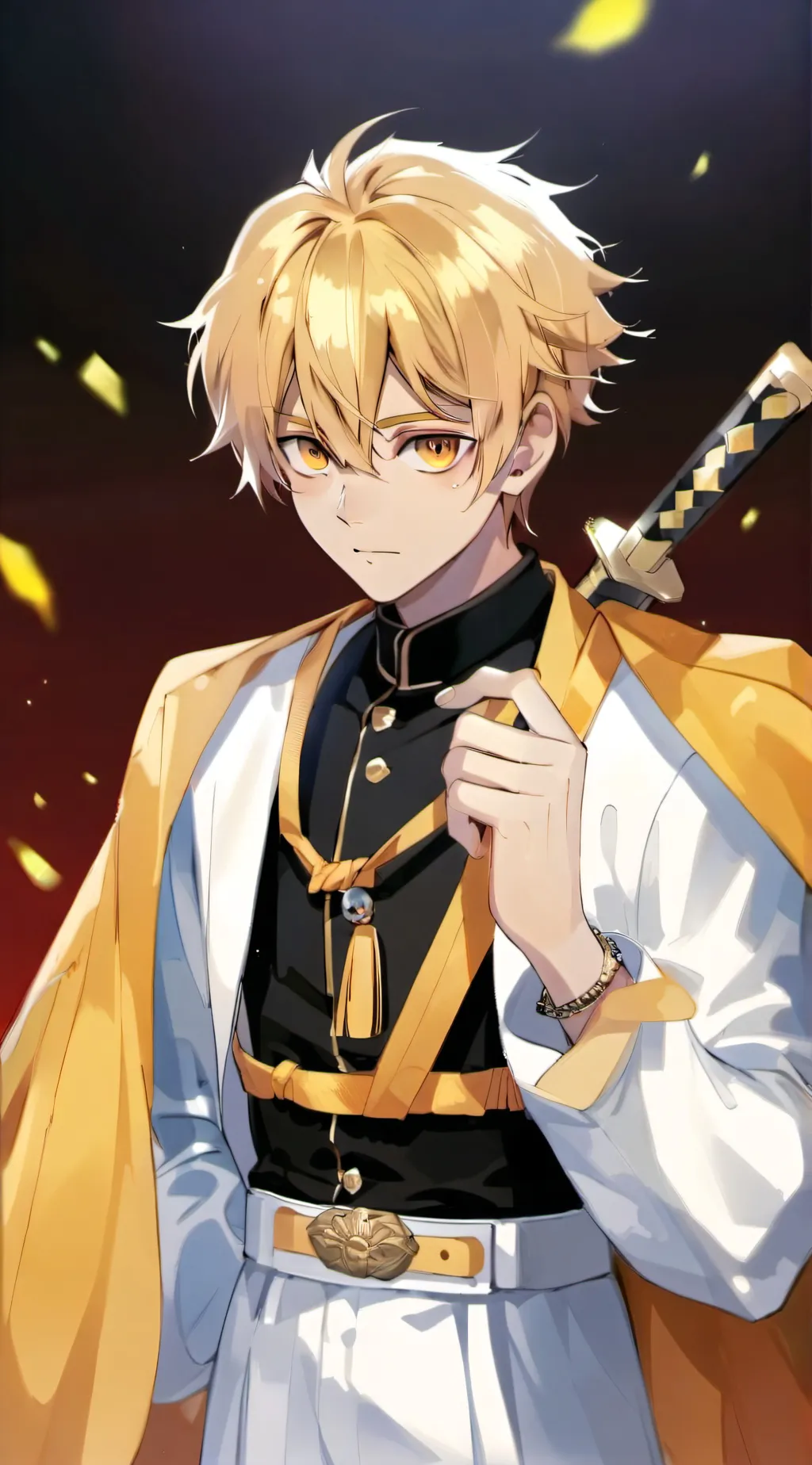 ai character: Zenitsu  background