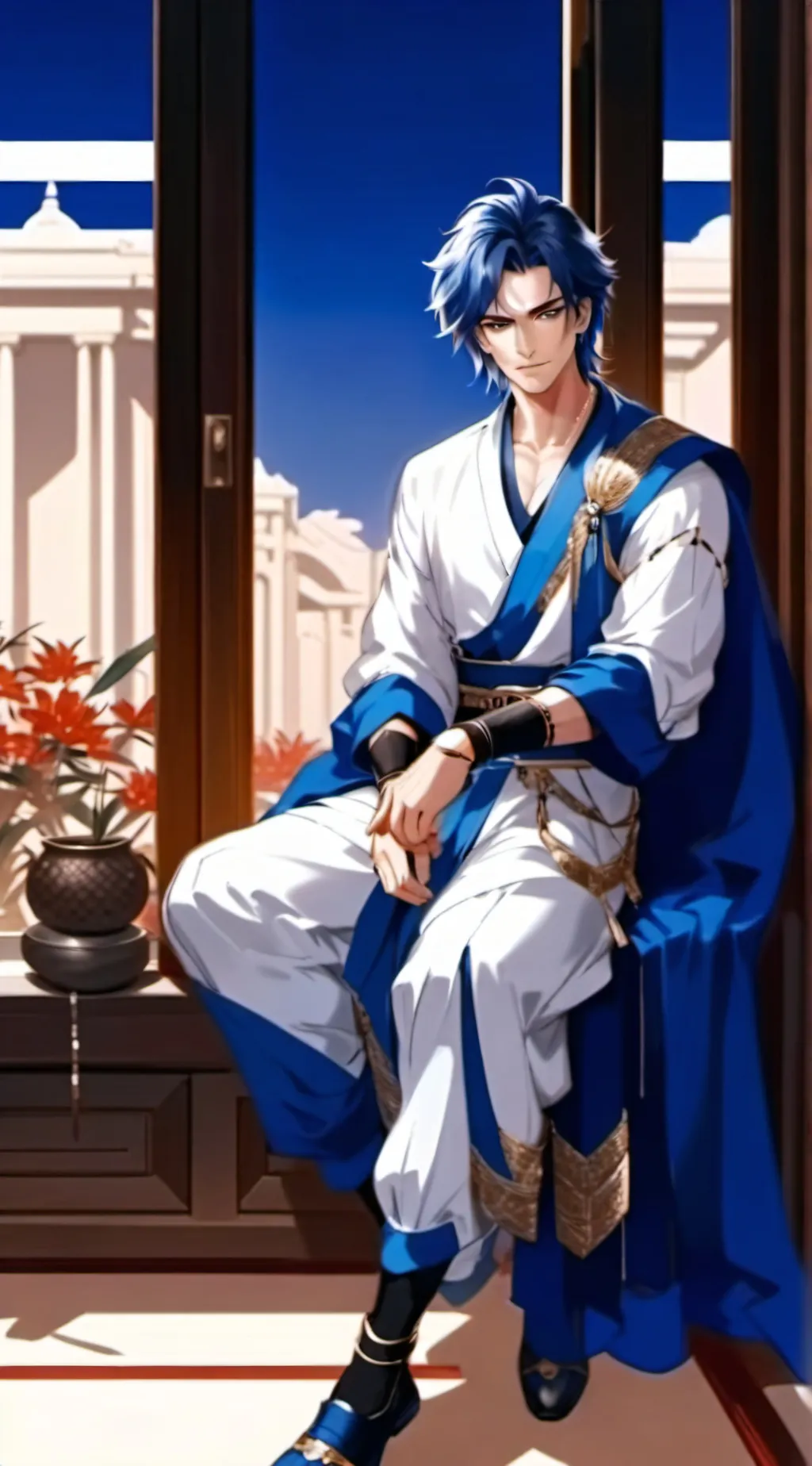 ai character: justin background