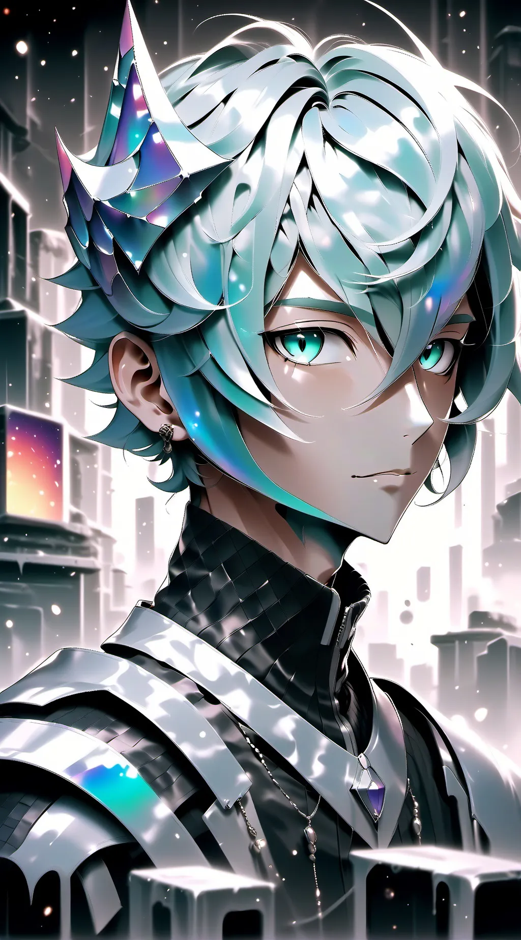 ai character: tv woman background