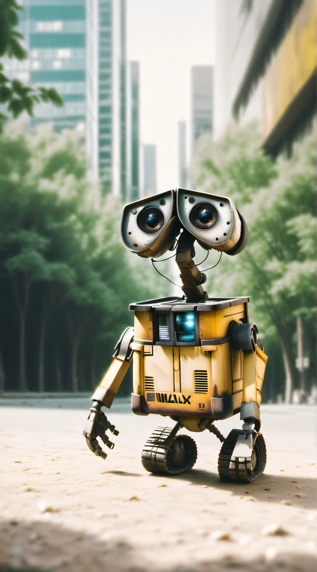 ai character: Wall-E background