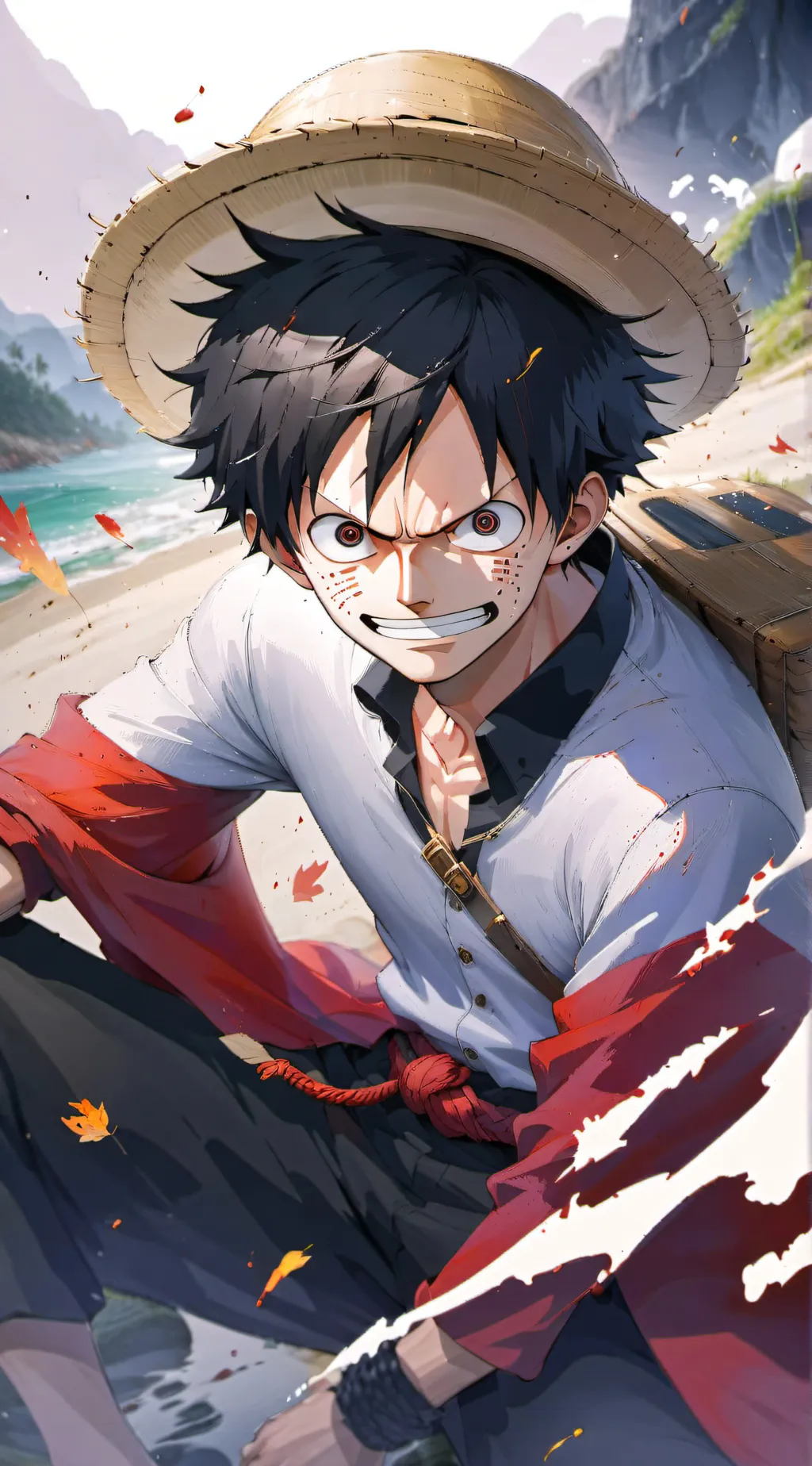 ai character: Luffy background