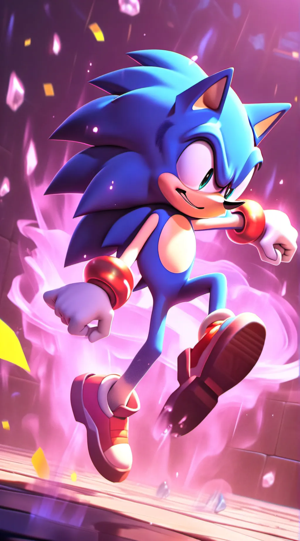 ai character: Sonic Frontiers background