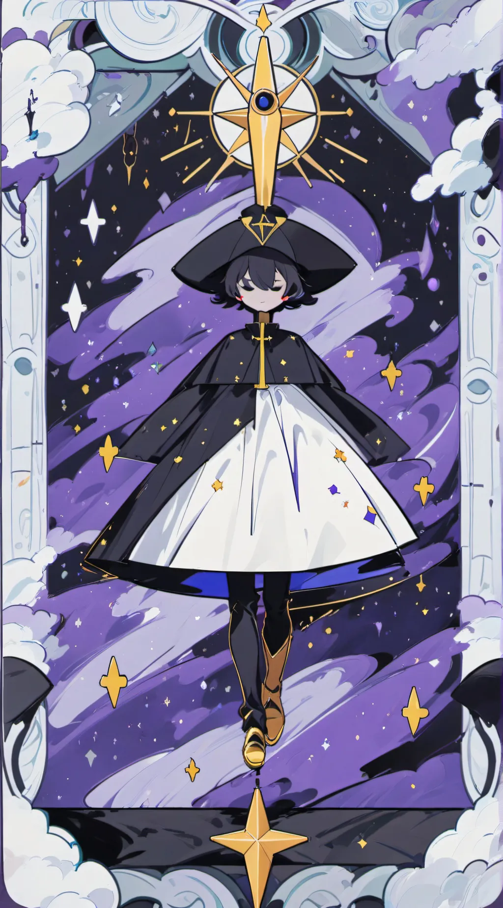 ai character: jevin×black background