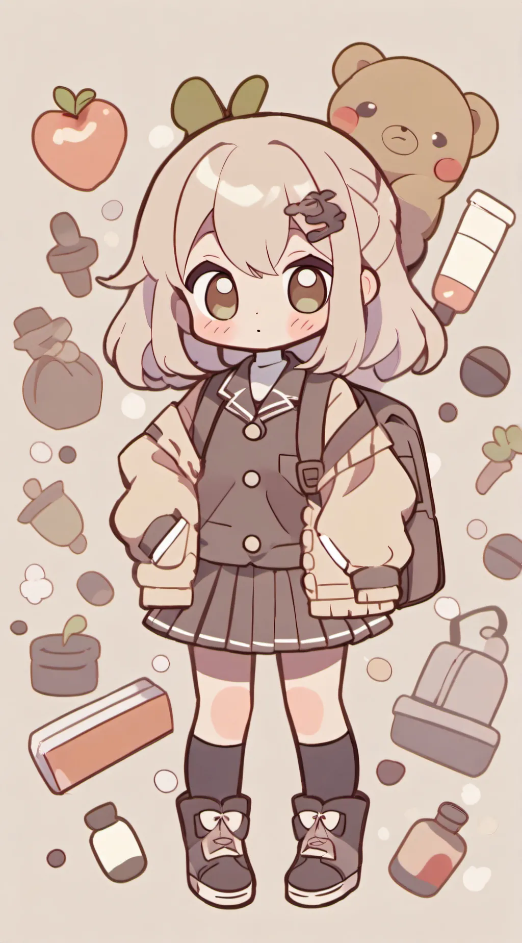 ai character: hh but in school background