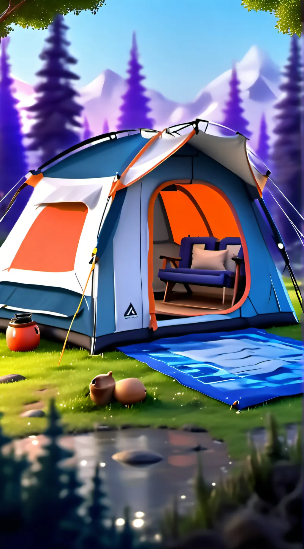 ai character: jujutsu camp site background