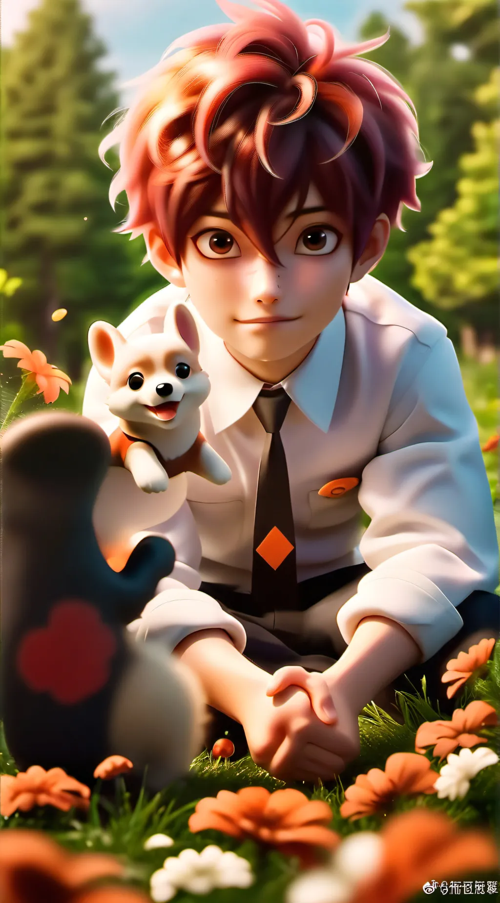 ai character: Kiribaku Child  background