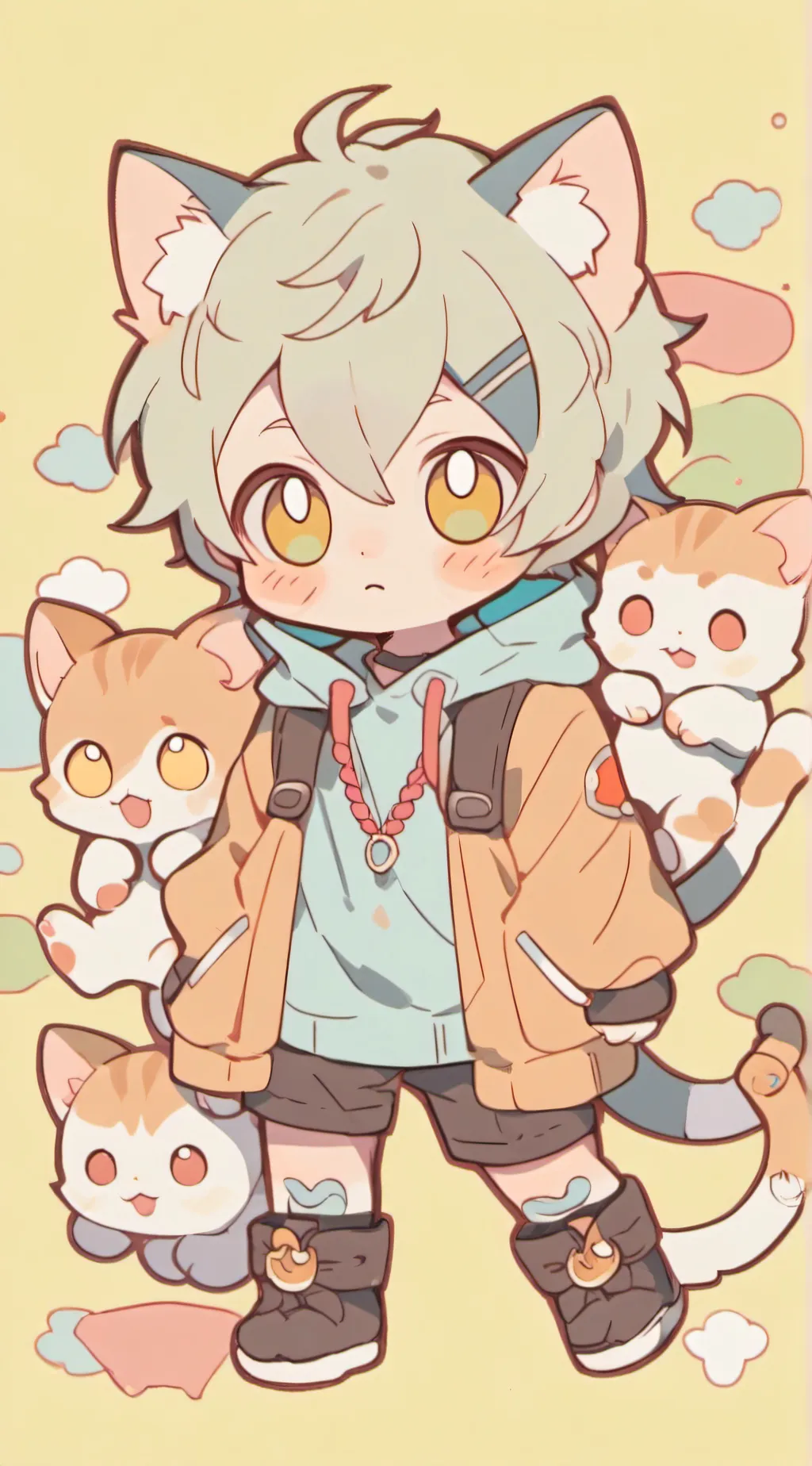 ai character: Baby hybrid Mashel background