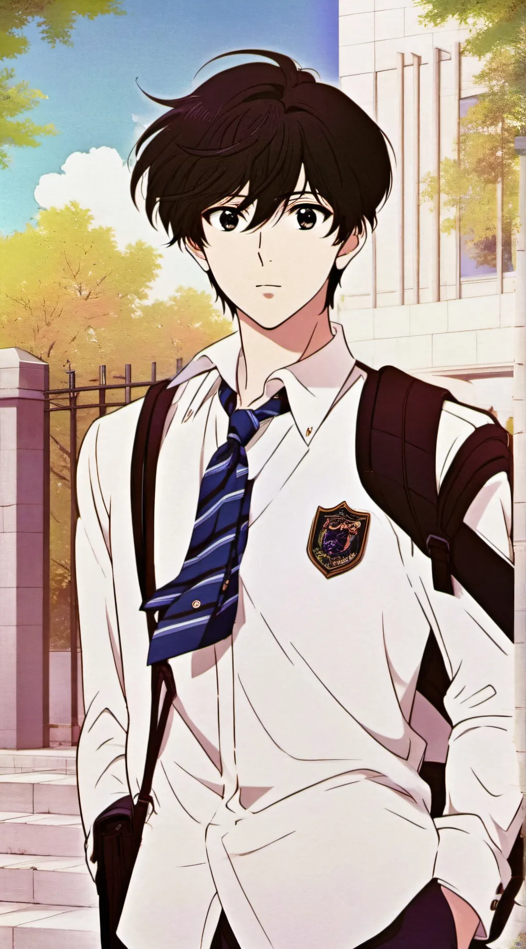 ai character: showa background