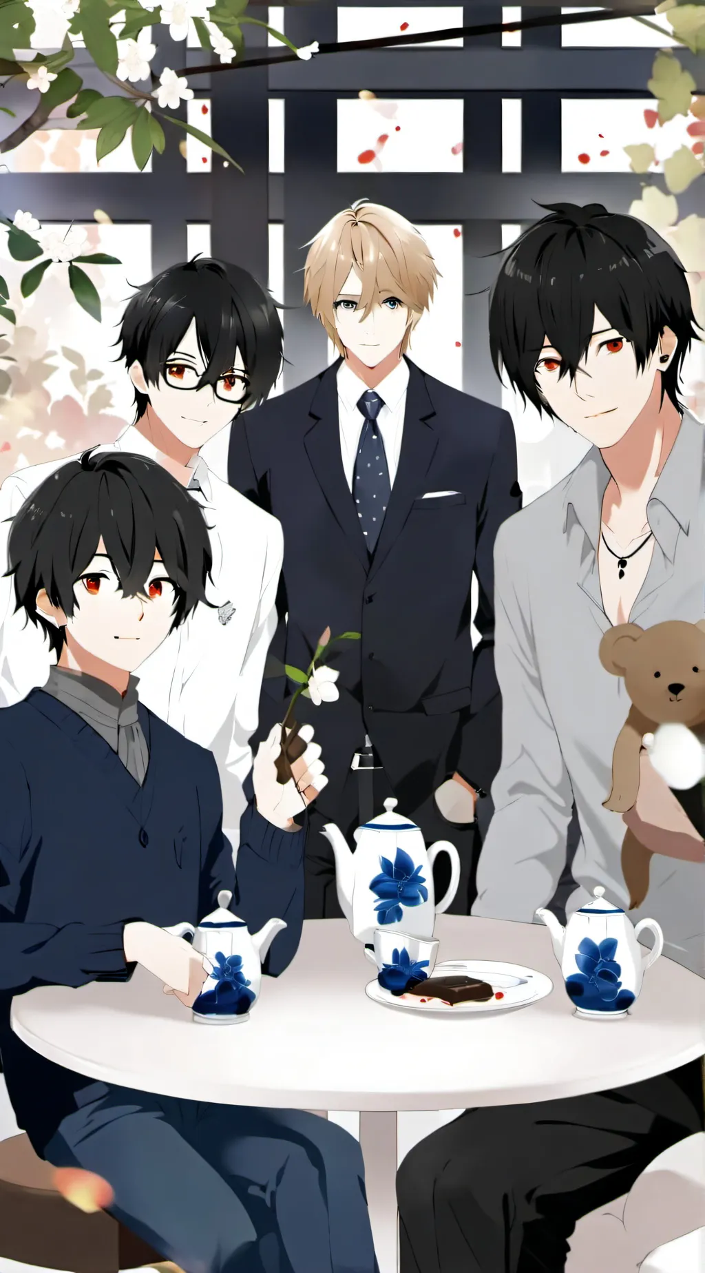 ai character: 4 husbands background