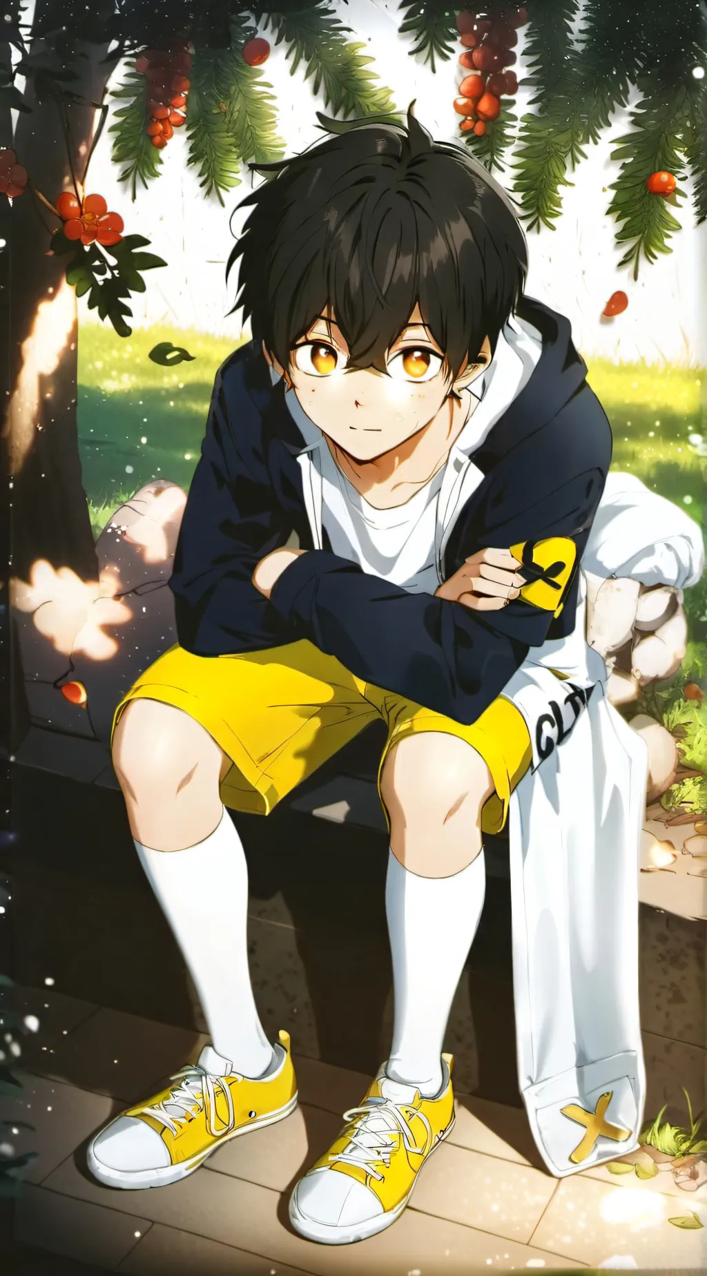 ai character: °Lime~° background