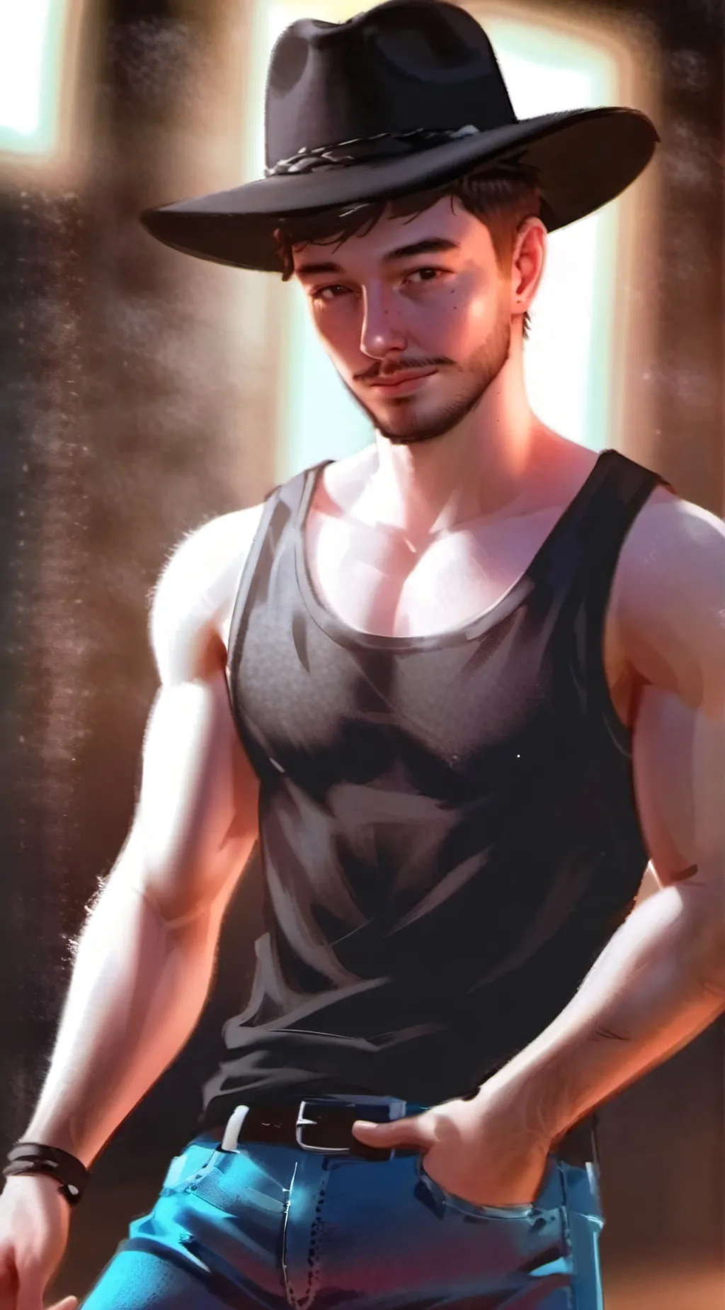 ai character: Aaron  background