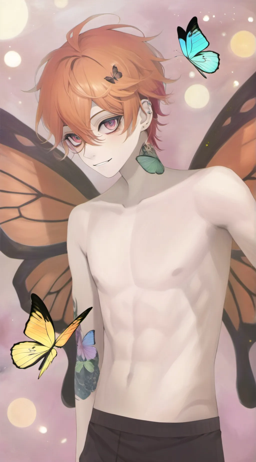 ai character: 🦋Aaron Yukio 🦋 background