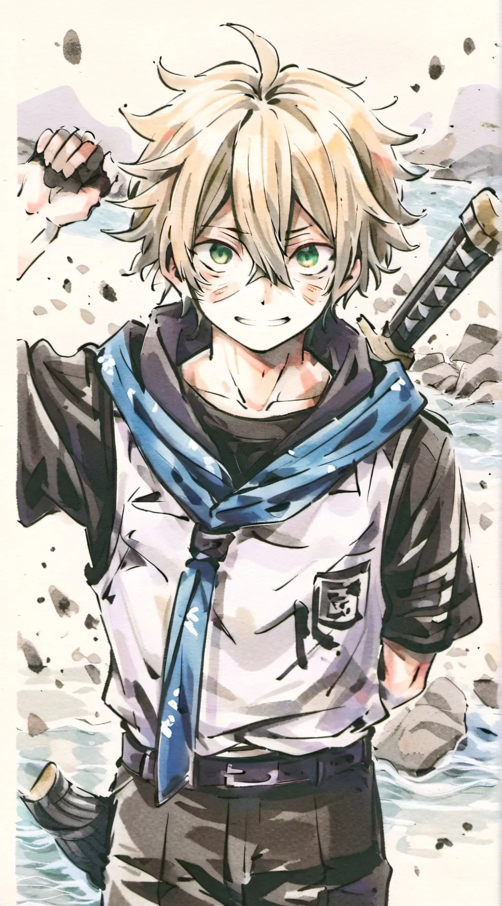 ai character: Mha infection au  background