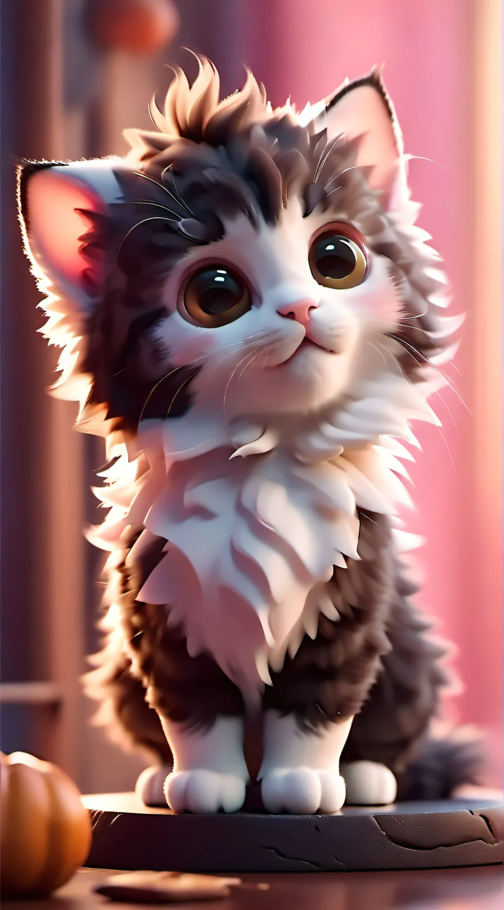 ai character: kitten baby background
