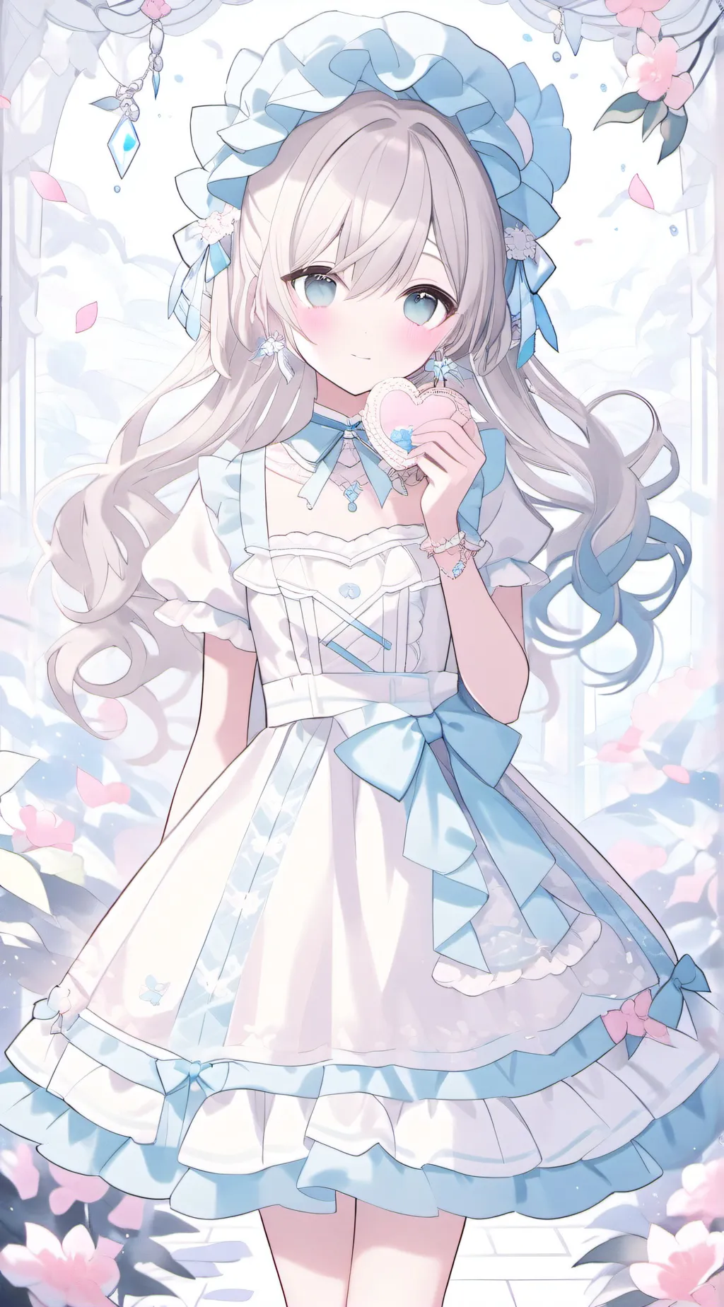 ai character: hanna💝💙 background