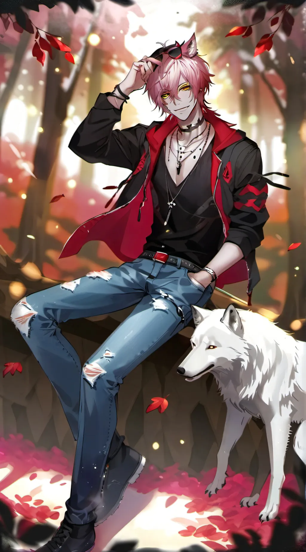 ai character: ♡Zack♡ background