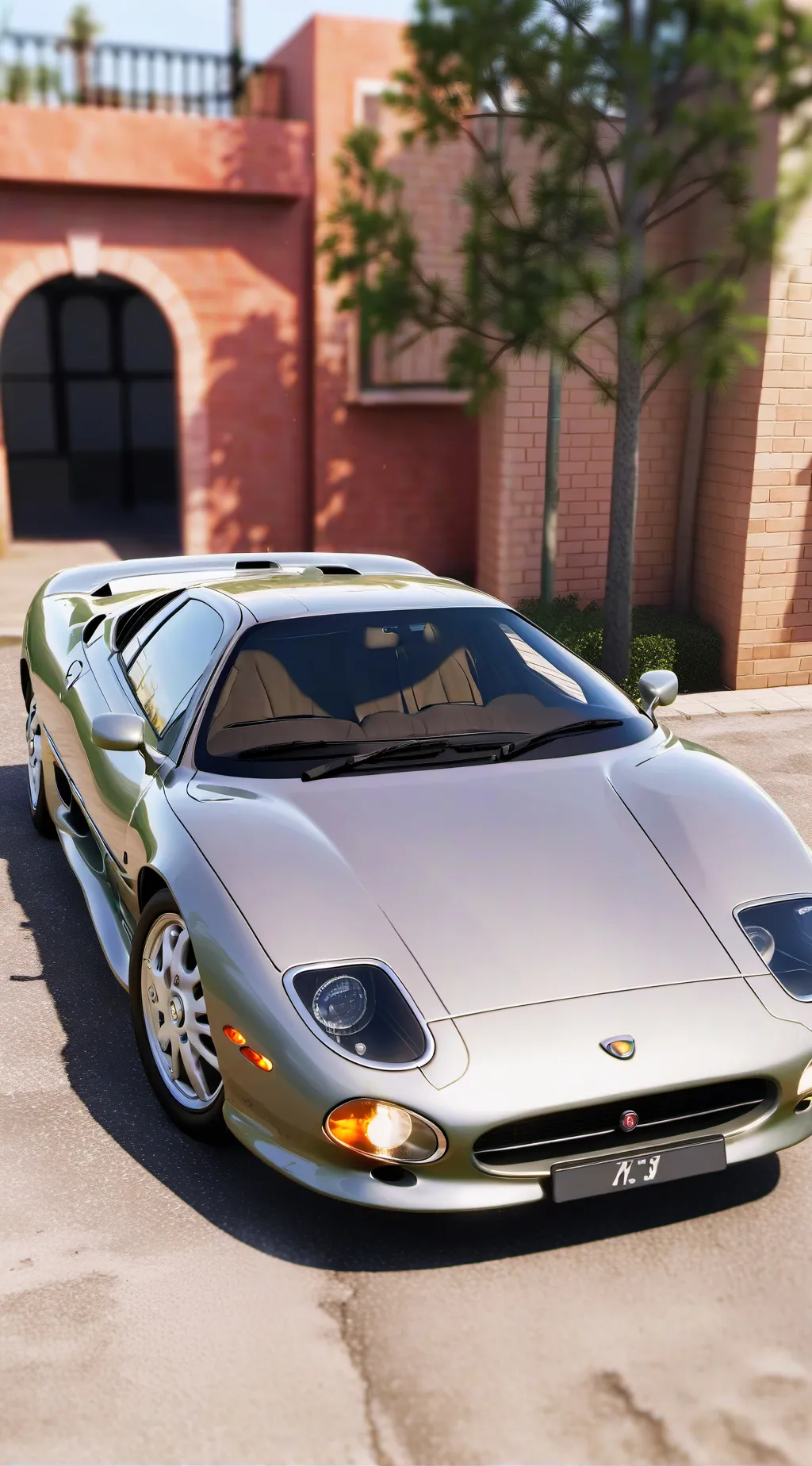 ai character: '93 Jaguar XJ220 background