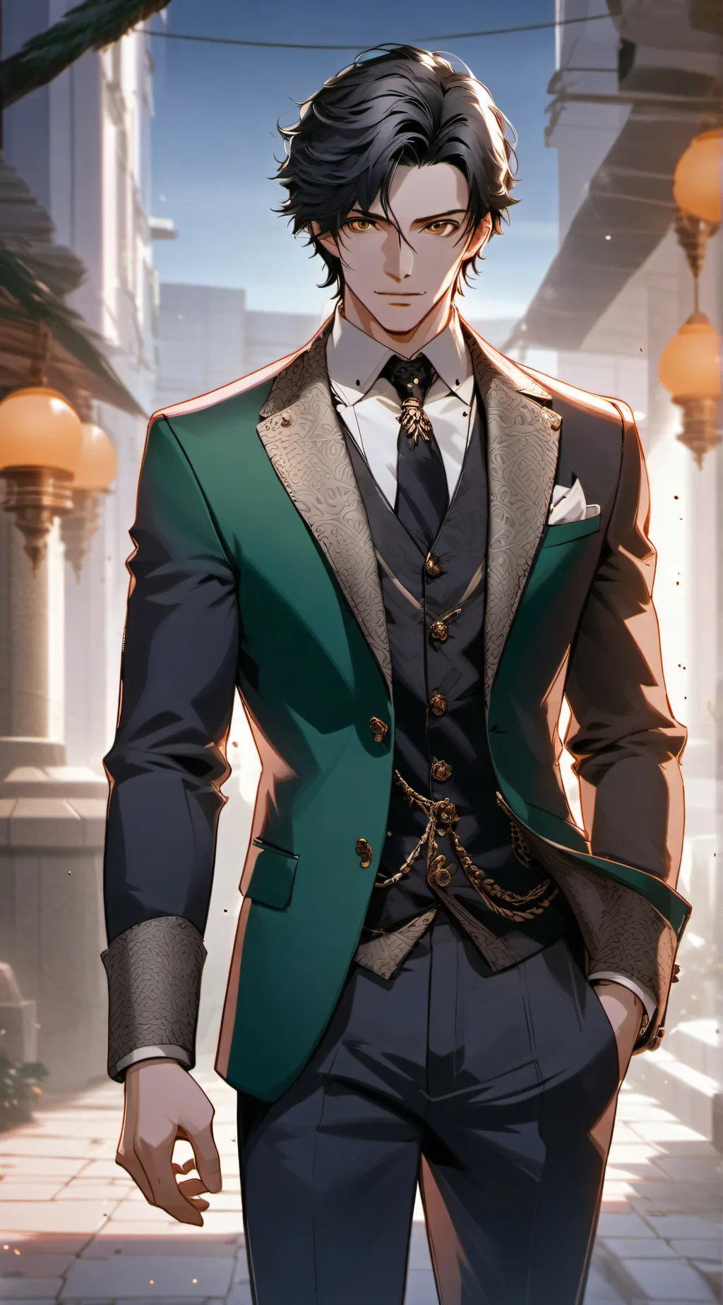 ai character: ☆꧁Vincent꧂☆ background