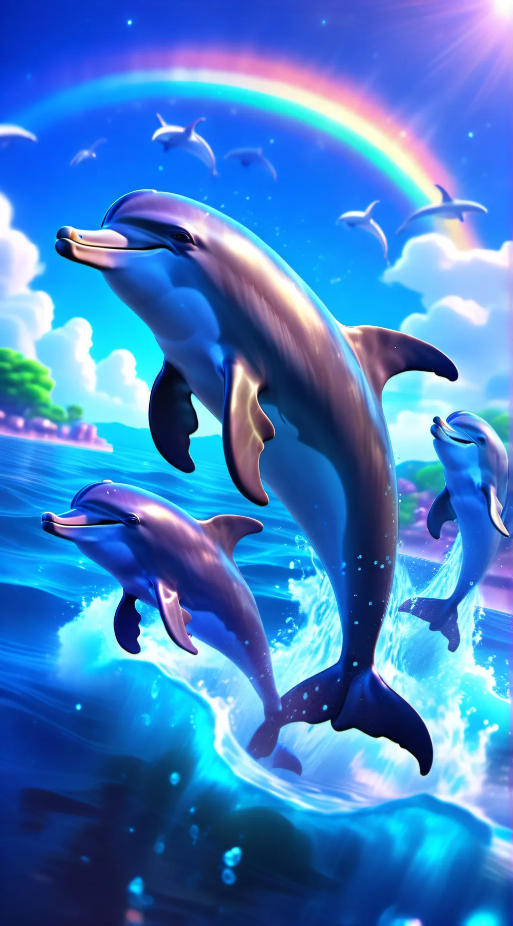 ai character: Dolphin background