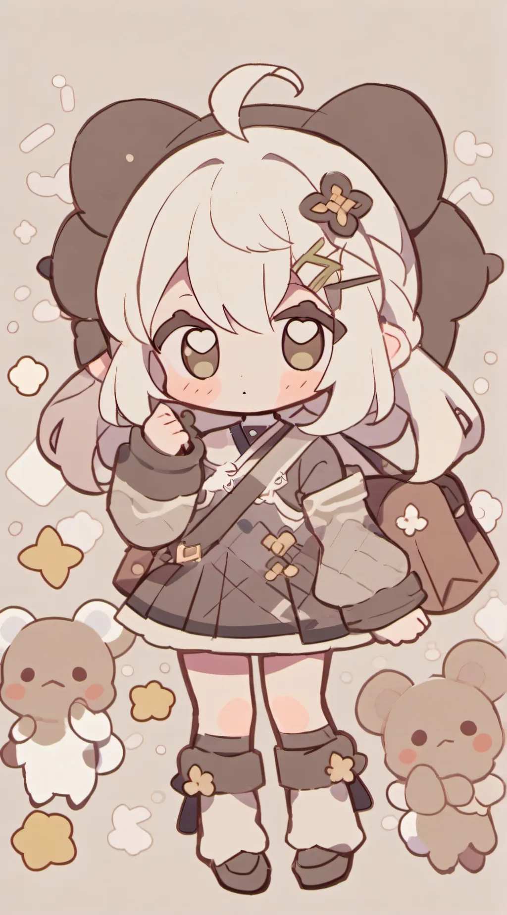 ai character: Cloudy and friends background