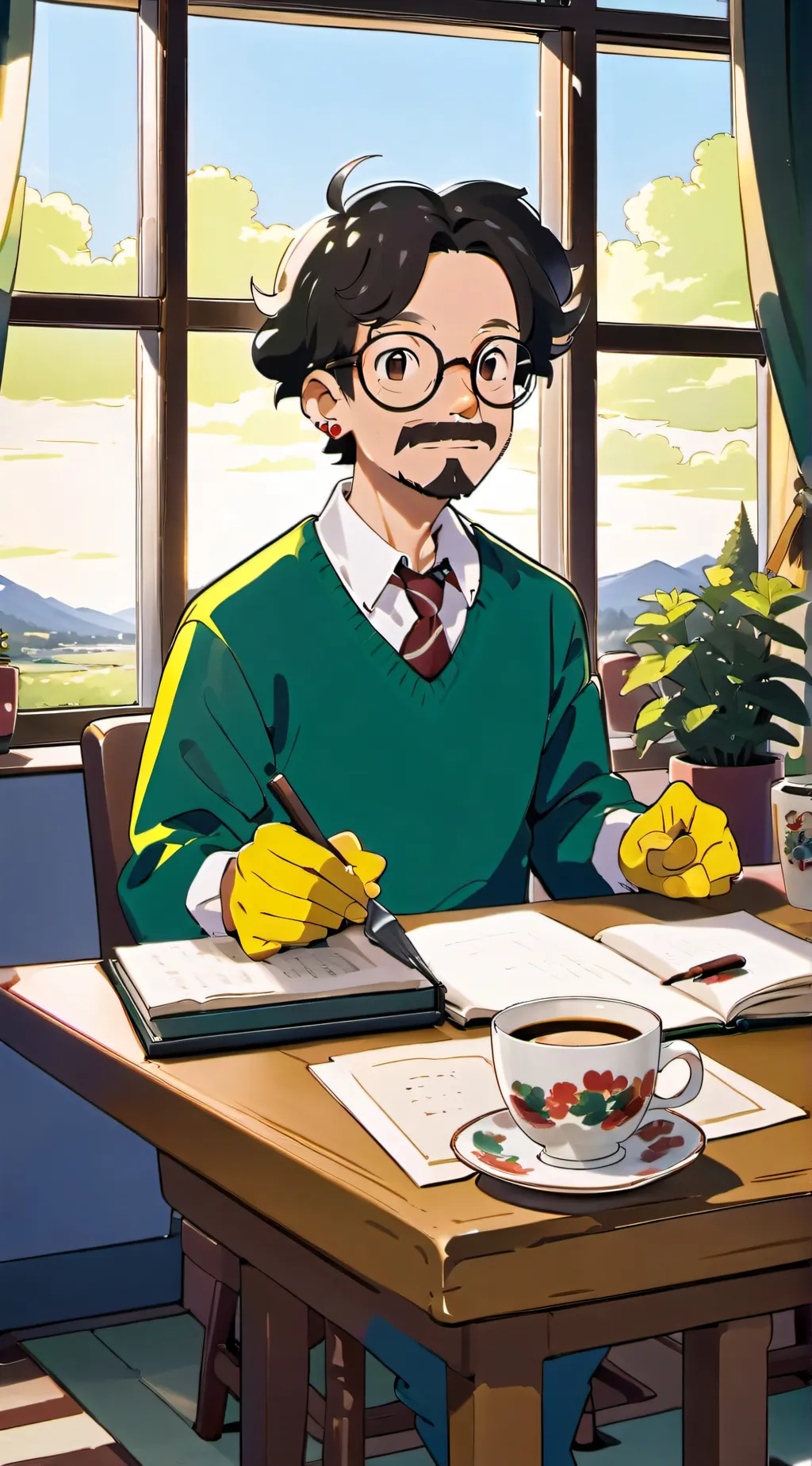 ai character: ur neighbor john background