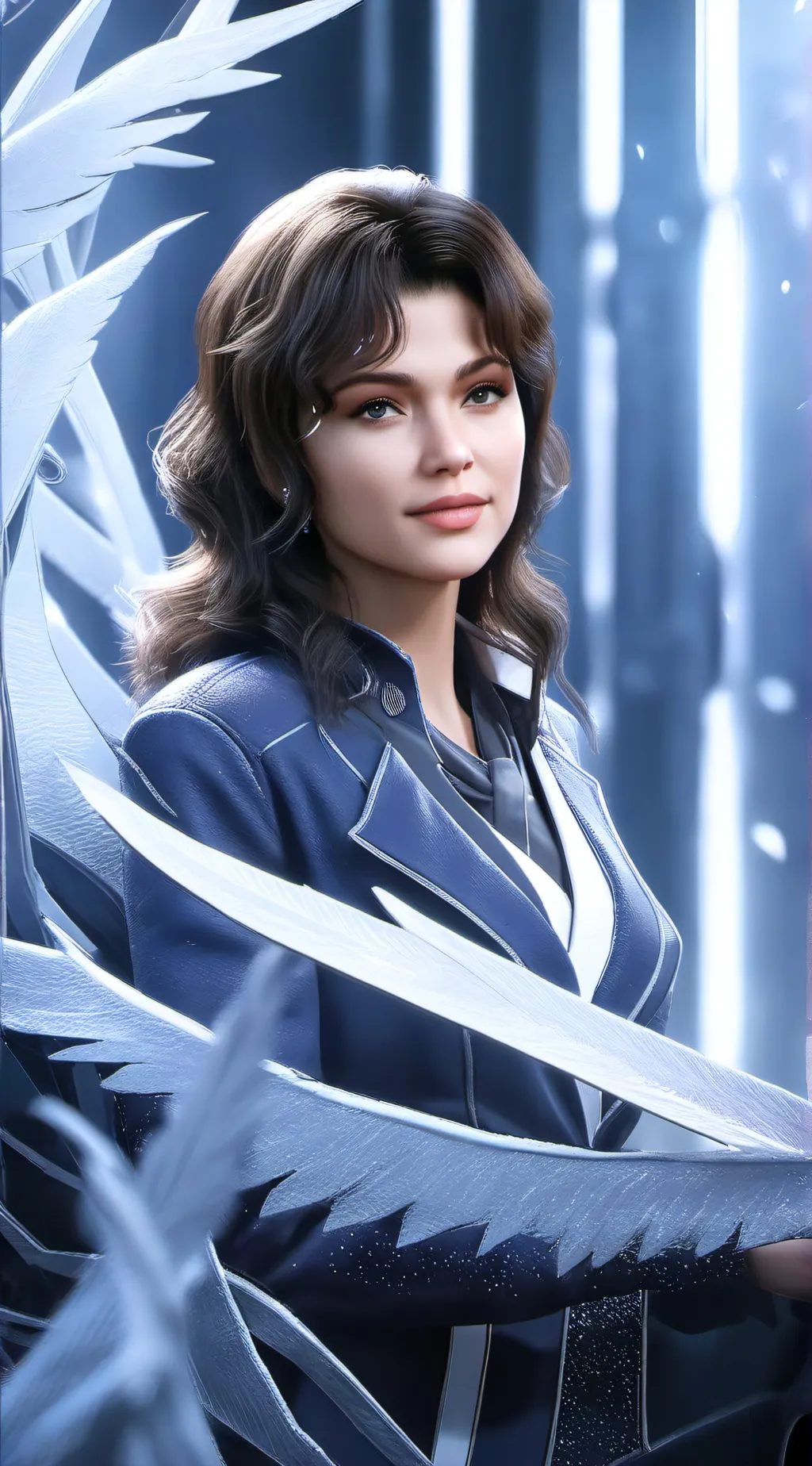 ai character: Geena Davis background