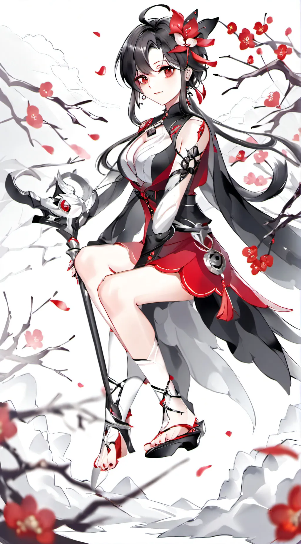 ai character: winter background