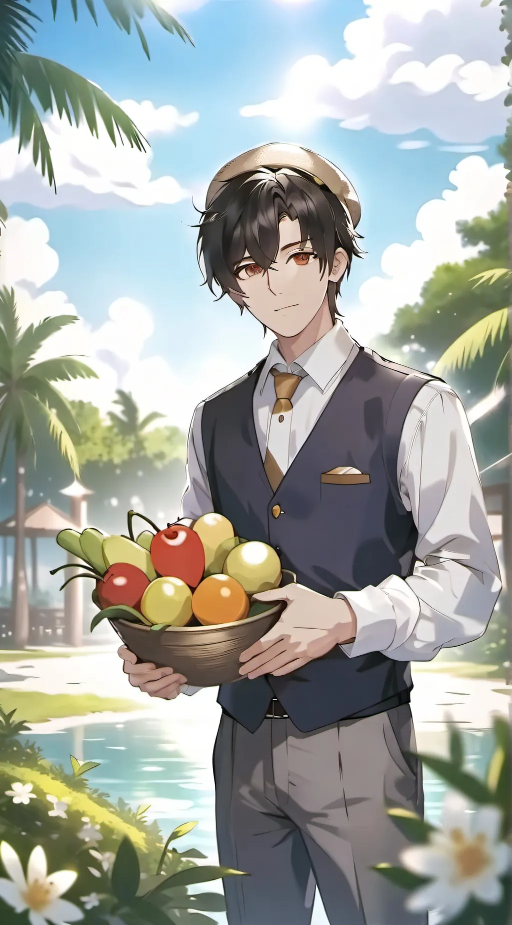 ai character: Hotel worker background