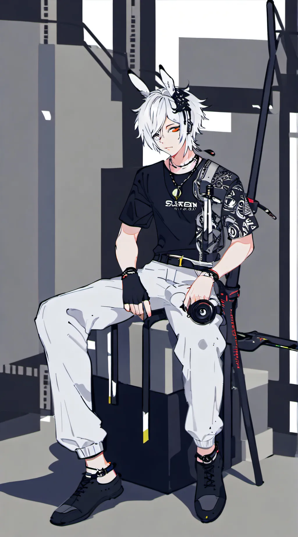 ai character: Rui magical girl background