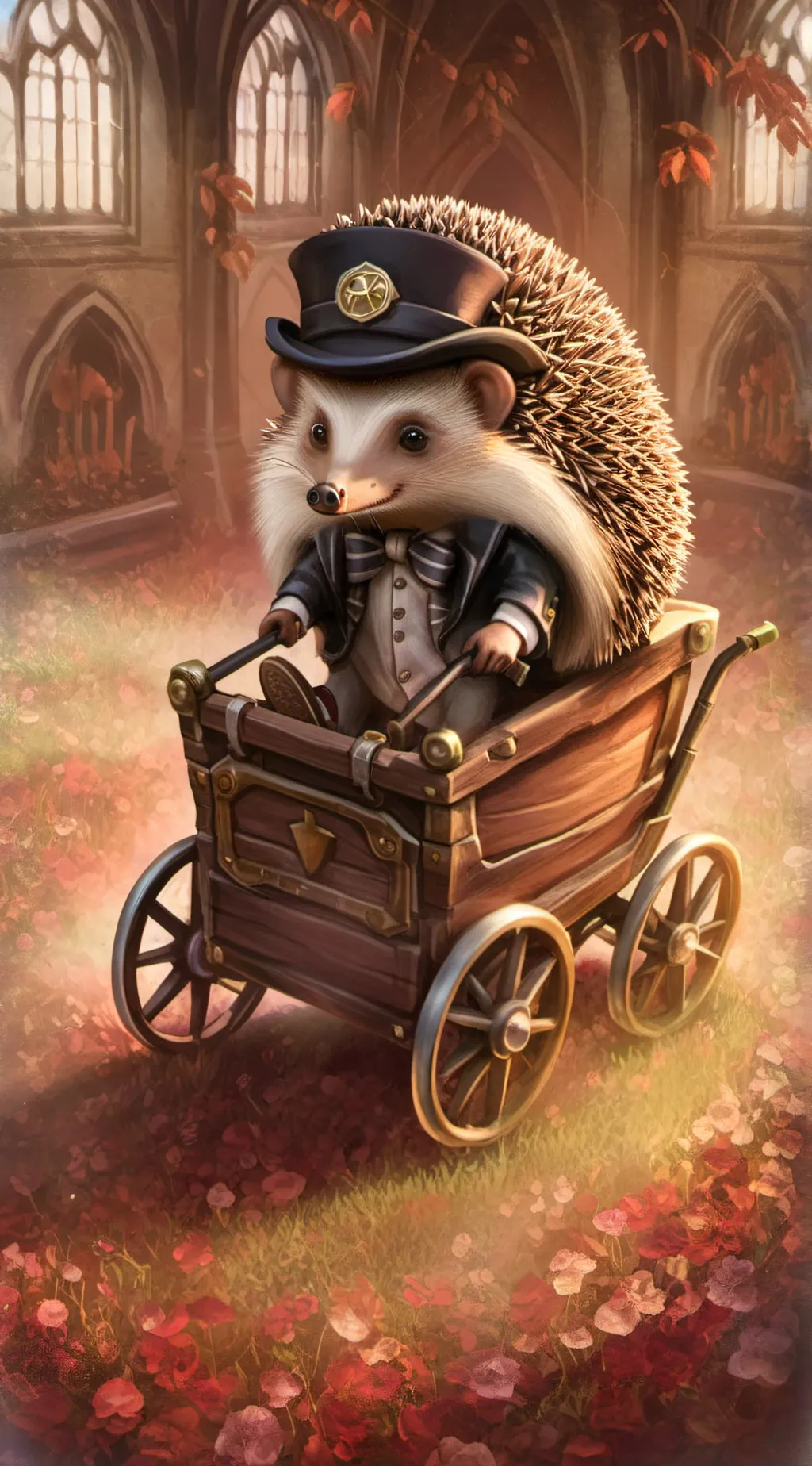 ai character: Cart background